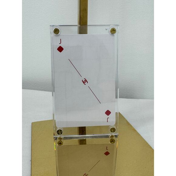 Chanel Limited Edition Perfume Jack of Diamonds Playing Card Display w Gift Bag - Picture 2 of 4